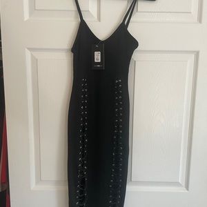 Sexy midi dress with ties